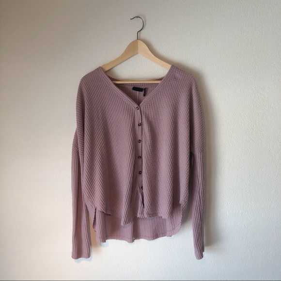 Urban Outfitters Out From Under Jojo Button Up Top - Picture 3 of 5